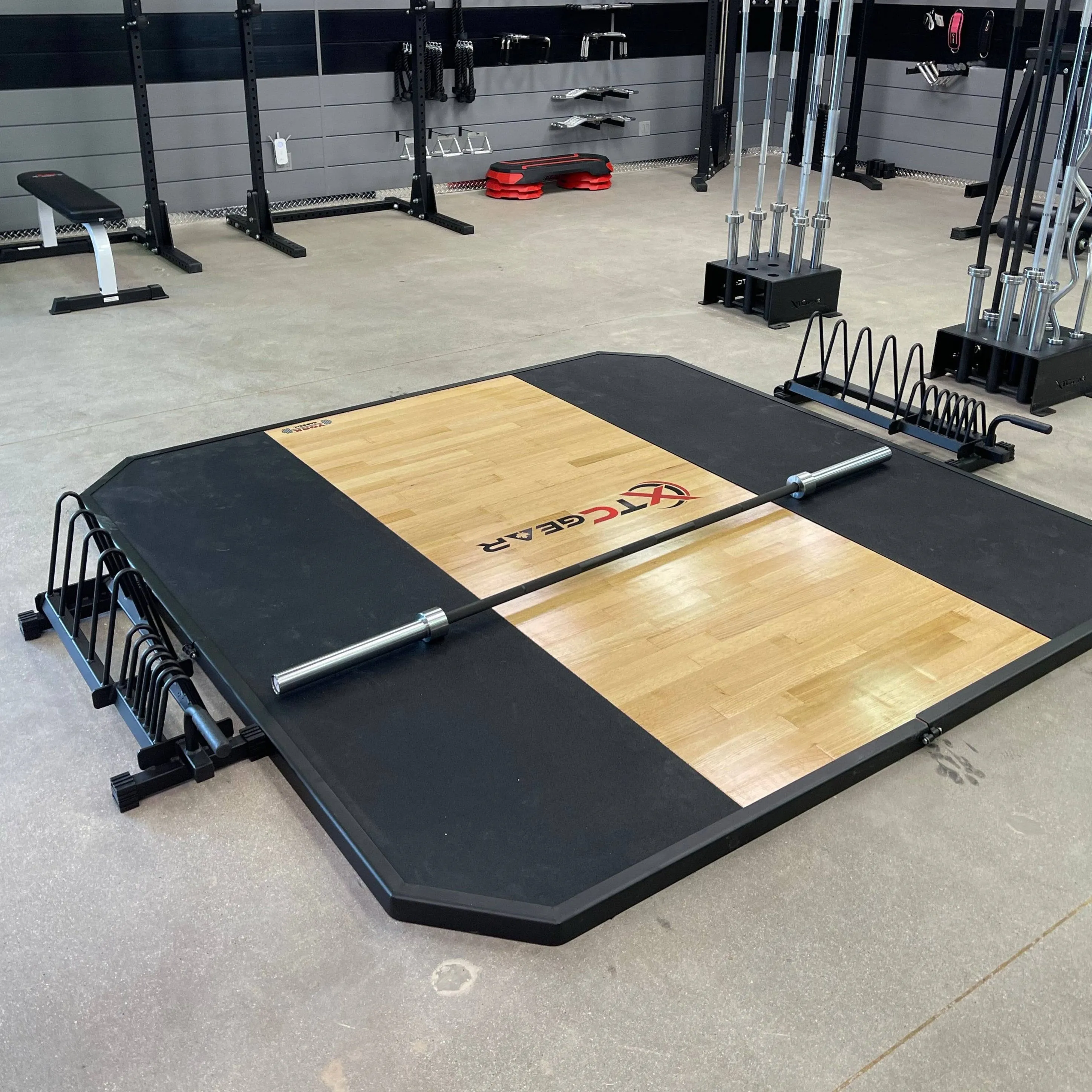 York Barbell | Solid Red Oak Platform