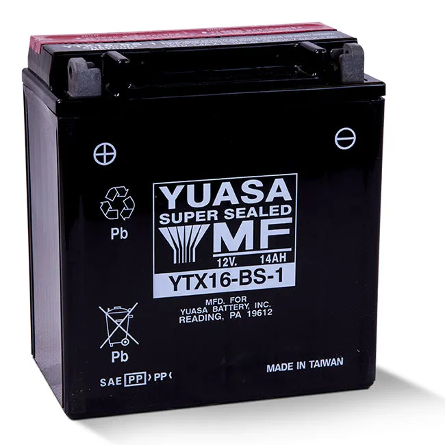 YTX16-BS-1 Non-DG Factory Sealed Battery Yuasa (YTX16BS1)