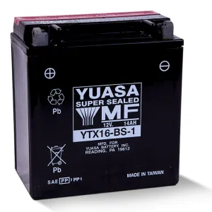 YTX16-BS-1 Non-DG Factory Sealed Battery Yuasa (YTX16BS1)