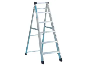 Zarges Industrial Swingback Steps Open 0.87M Closed 0.98M 4 Rungs