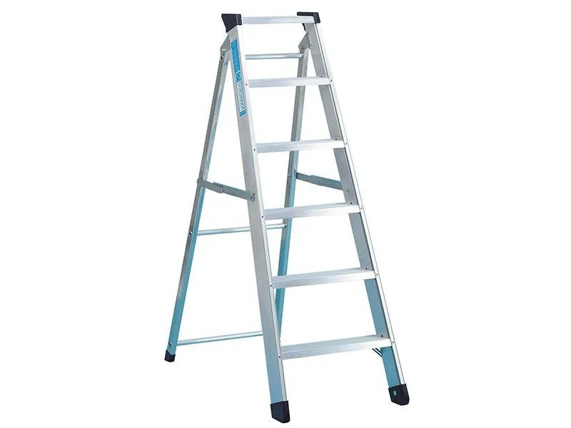 Zarges Industrial Swingback Steps Open 1.73M Closed 1.89M 8 Rungs