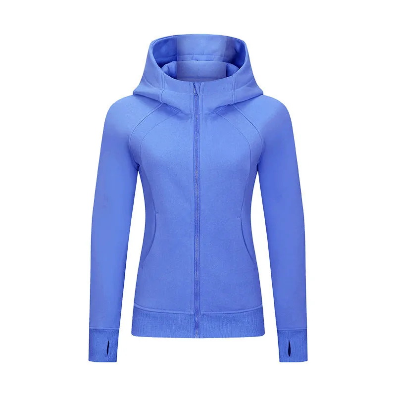 Zip Up Hooded Jacket with Pockets