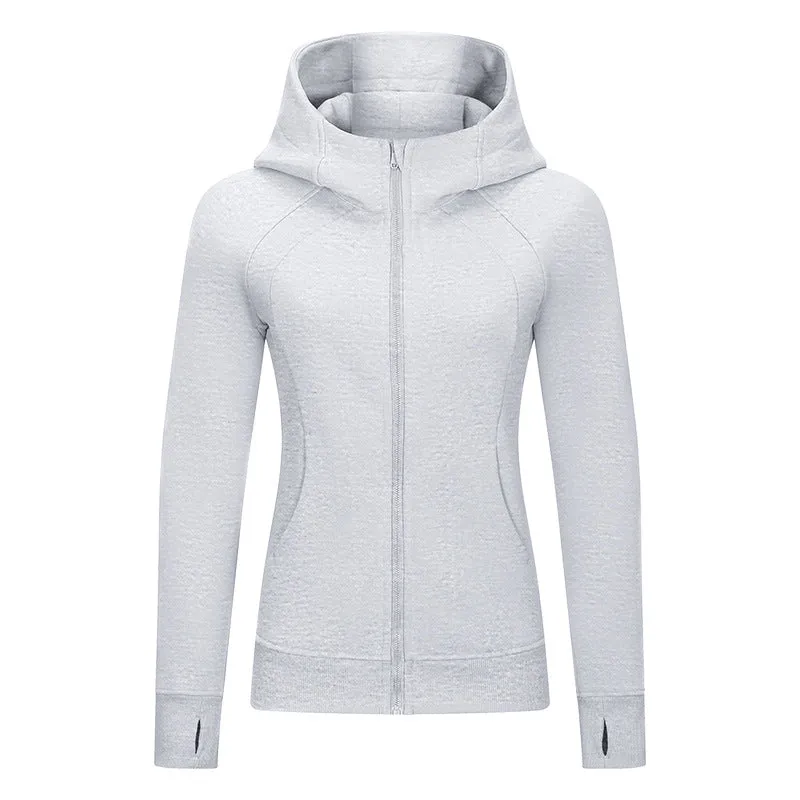 Zip Up Hooded Jacket with Pockets