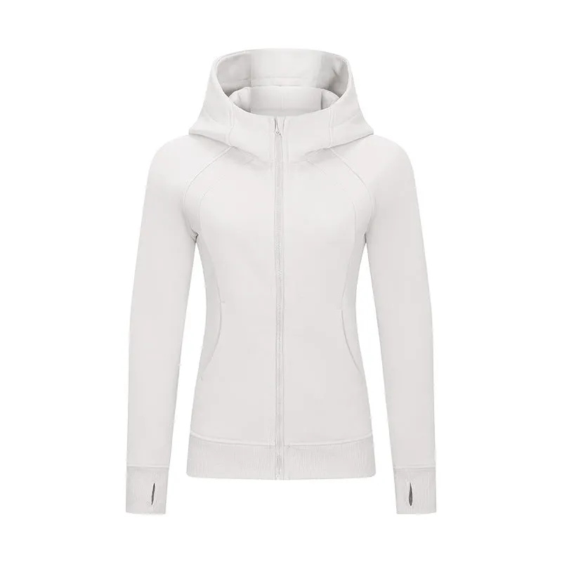 Zip Up Hooded Jacket with Pockets